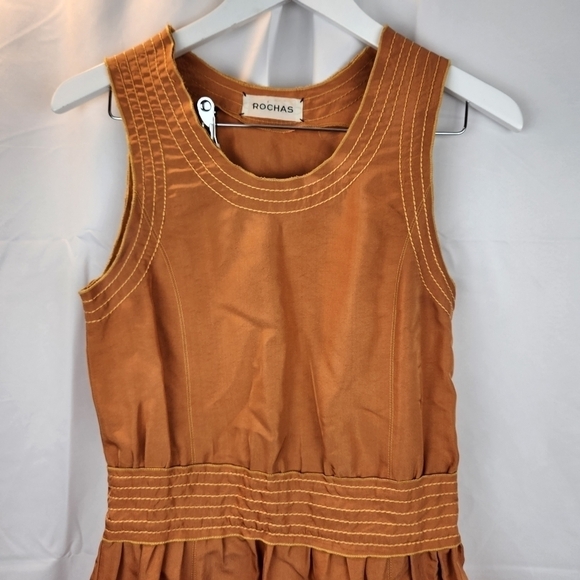 ROCHAS vintage silk dress size XS (36) in VGUC - Picture 2 of 9